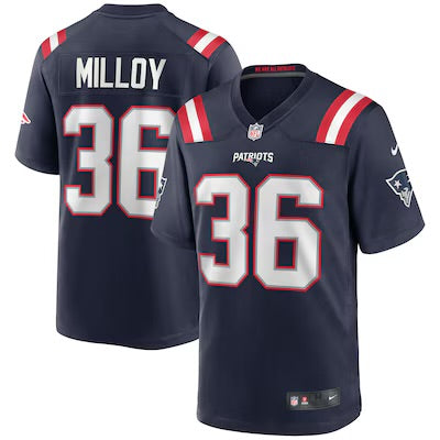 Lawyer Milloy New England Patriots Official NFL Nike Jersey