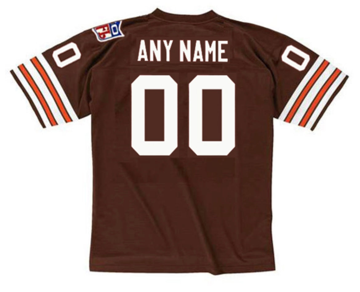Mitchell & Ness製 NFL CLE ジム・ブラウン ゲームシャツ Mitchell & Ness NFL Men's Jim Brown Cleveland Browns 1963 Split