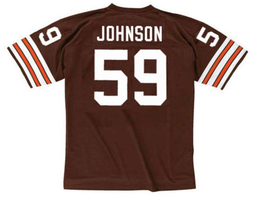 Mike Johnson Cleveland Browns Official NFL Mitchell & Ness Jersey