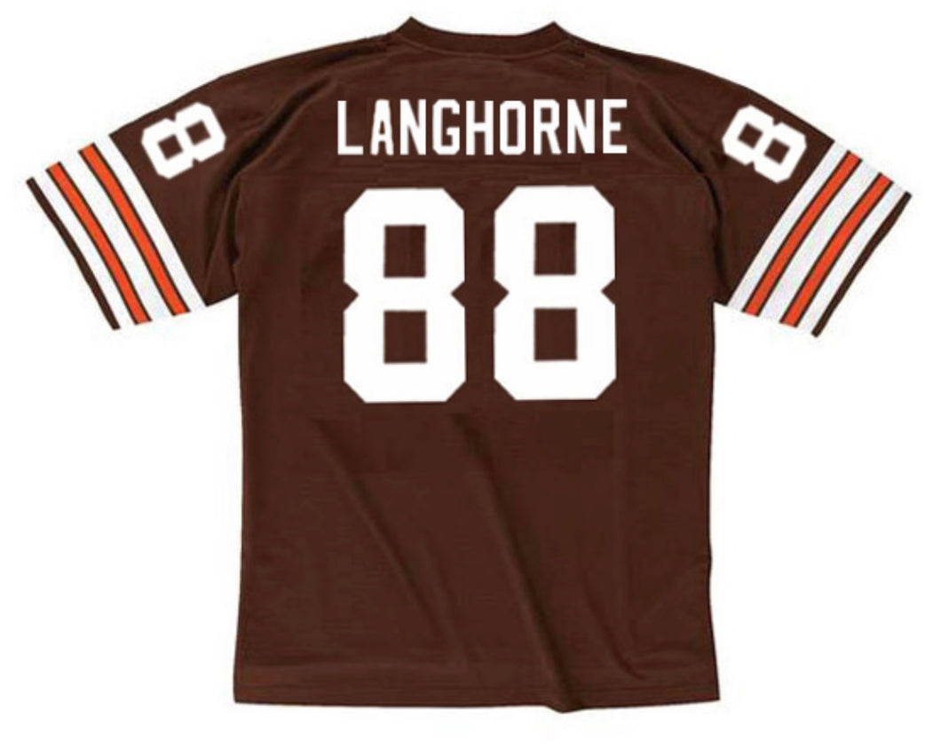 Reggie Langhorne Cleveland Browns Official NFL Mitchell & Ness Jersey