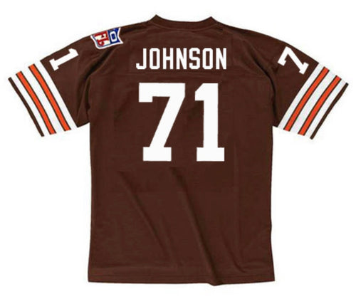 Walter Johnson 1969 Cleveland Browns Official NFL Mitchell & Ness Jersey