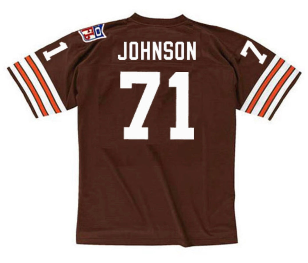 Walter Johnson 1969 Cleveland Browns Official NFL Mitchell & Ness Jersey