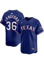 Wyatt Langford YOUTH KIDS Texas Rangers Official MLB Nike Jersey