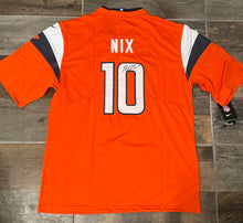 Bo Nix autographed Denver Broncos jersey COA & Photo signing