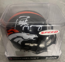 Peyton Manning Autographed Denver Broncos Mini Helmet with COA Photo signing