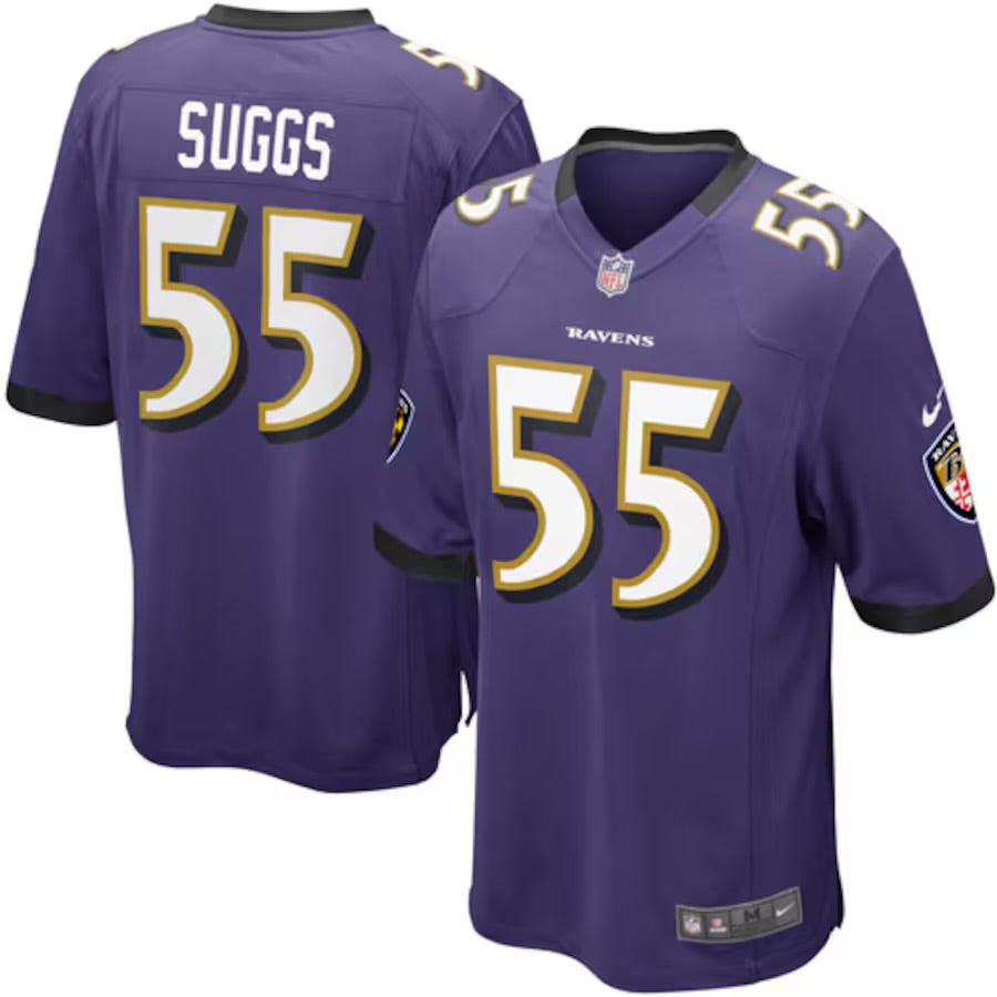 Terrell Suggs Baltimore Ravens Official NFL Jersey Nike – Classic