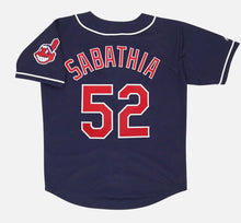 CC Sabathia Cleveland Indians Alt Navy Jersey w/ Team Patch Men's (S-3XL)