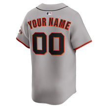 Any Name & Number Customized San Francisco Giants Official MLB Nike jersey gray