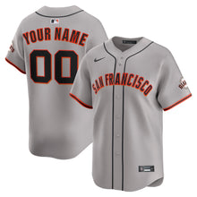 Any Name & Number Customized San Francisco Giants Official MLB Nike jersey gray