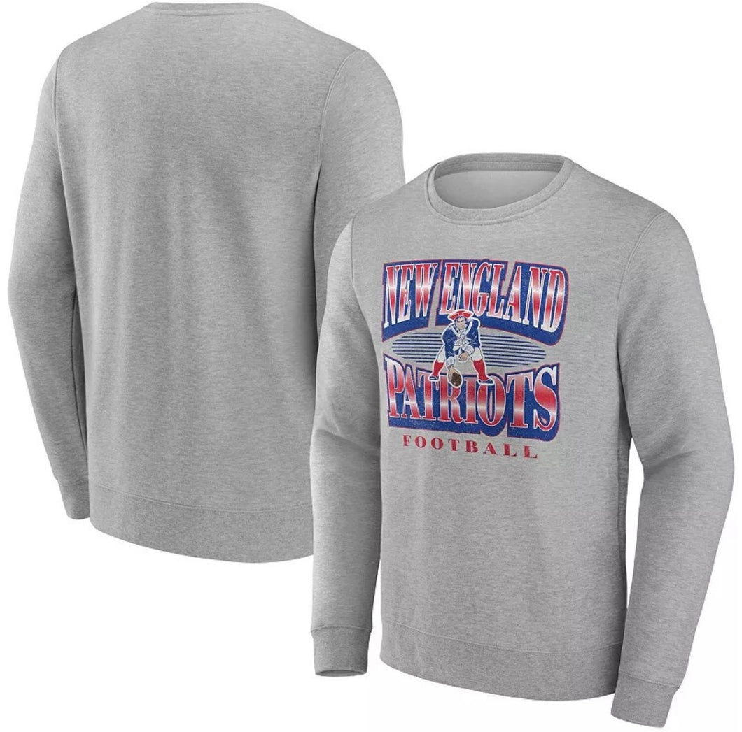 New England Patriots Retro throwback logo Official NFL crewneck sweatshirt