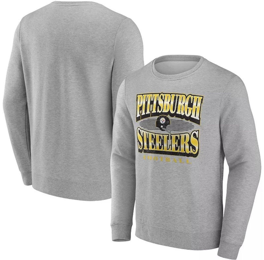 Pittsburgh Steelers Retro throwback logo Official NFL crewneck sweatshirt