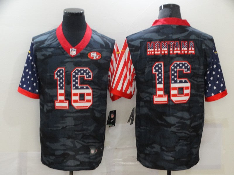 Joe Montana San Francisco 49ers NFL Stars & Stripes Jersey – Classic ...