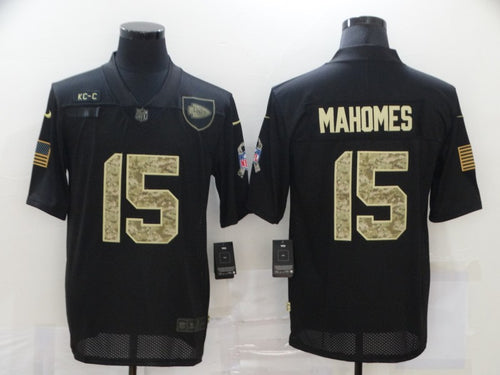 Patrick Mahomes Kansas City Chiefs military salute to service Jersey