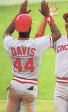 Eric Davis 1987 Cincinnati Reds Official MLB Majestic Jersey
