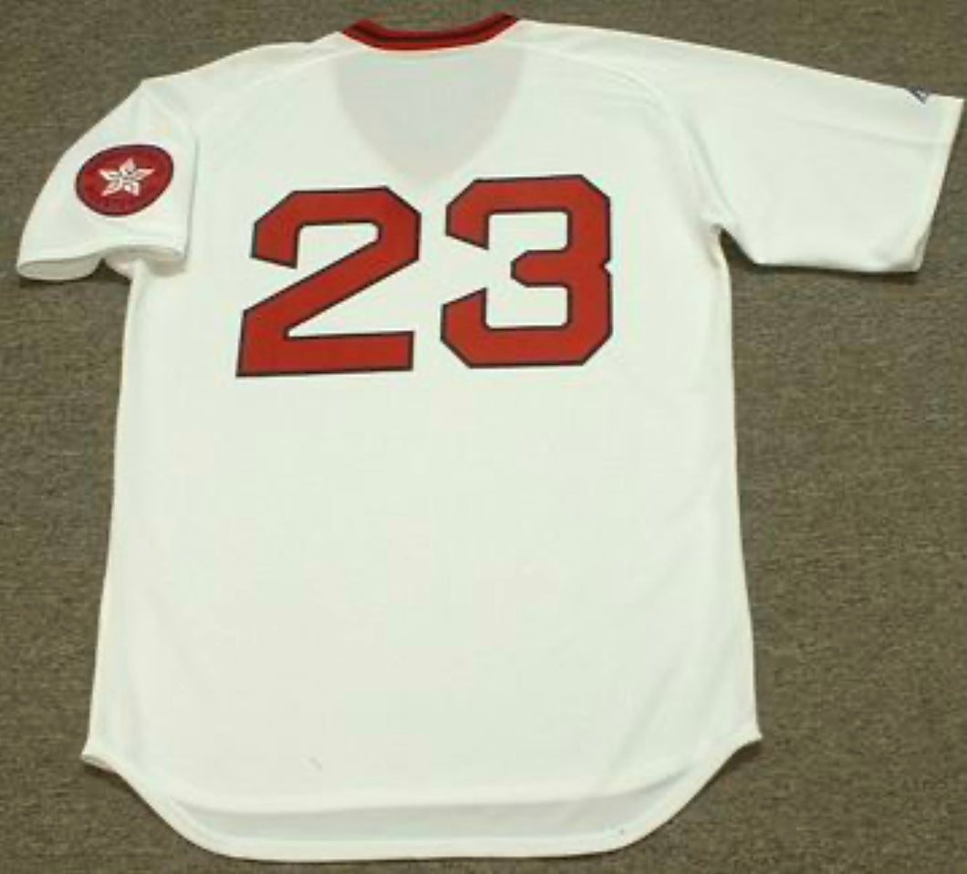 Luis Tiant 1975 Boston Red Sox Official  MLB Majestic Jersey (Copy)