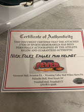 Nick Foles Autographed Philadelphia Eagles Mini Helmet with COA Photo signing