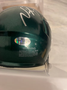 Nick Foles Autographed Philadelphia Eagles Mini Helmet with COA Photo signing