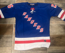 Jimmy Vesey New York Rangers autographed jersey COA Photo Signing