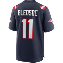 Drew Bledsoe New England Patriots NFL Official NIKE Jersey blue