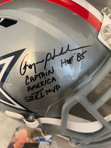 Roger Staubach Autographed Dallas Cowboys Replica Helmet with COA Photo signing