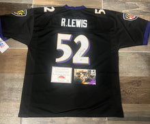 Ray Lewis autographed Baltimore Ravens jersey COA & Photo signing