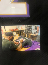 Ray Lewis autographed Baltimore Ravens jersey COA & Photo signing