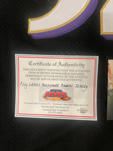 Ray Lewis autographed Baltimore Ravens jersey COA & Photo signing