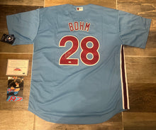 Alec Bohm Philadelphia Phillies autographed jersey COA photo signing