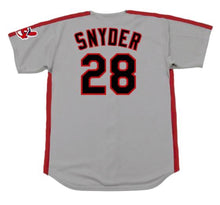Cory Snyder Cleveland Indians Official MLB Majestic Jersey gray