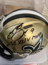 Drew Brees Autographed New Orleans Saints Mini Helmet with COA