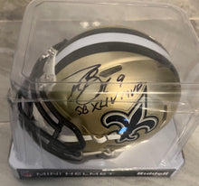 Drew Brees Autographed New Orleans Saints Mini Helmet with COA