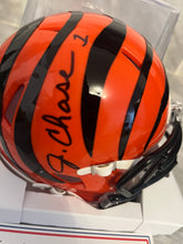 Ja’Marr Chase Autographed Cincinnati Bengals Mini Helmet with COA