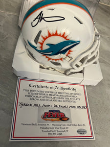 Tyreek Hill Autographed Miami Dolphins Mini Helmet with COA