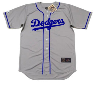 Don Drysdale Brooklyn Dodgers Official MLB Majestic Jersey gray