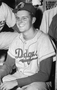 Don Drysdale Brooklyn Dodgers Official MLB Majestic Jersey gray