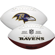 Baltimore Ravens Full Size logo Autograph Signature Football