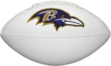 Baltimore Ravens Full Size logo Autograph Signature Football