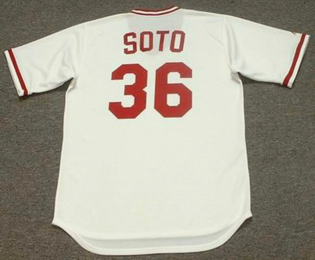 Mario Soto Cincinnati Reds Official MLB Majestic Jersey