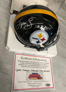 Lynn Swann Autographed Pittsburgh Steelers Mini Helmet with COA
