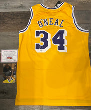 Shaquille O’Neal Los Angeles Lakers autographed  jersey COA Photo signing