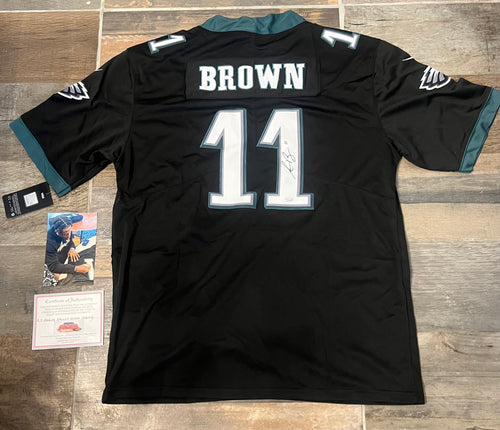 A.J. Brown autographed Philadelphia Eagles jersey Black COA & Photo signing