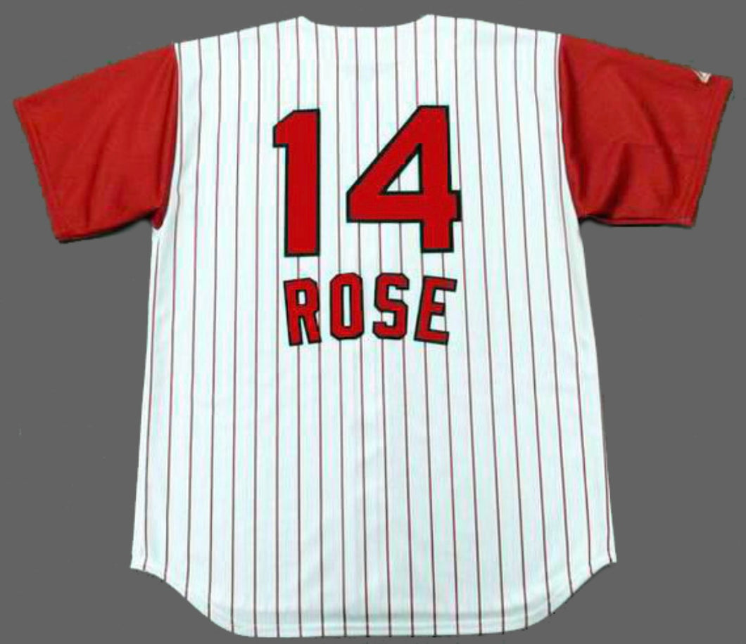 Pete Rose 1960’s Cincinnati Reds Official MLB Majestic Jersey