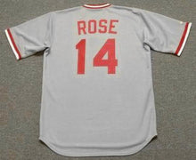 Pete Rose Cincinnati Reds Official MLB Majestic Jersey gray