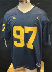 Aiden Hutchinson Michigan Wolverines Jersey Stitched Numbers & Letters