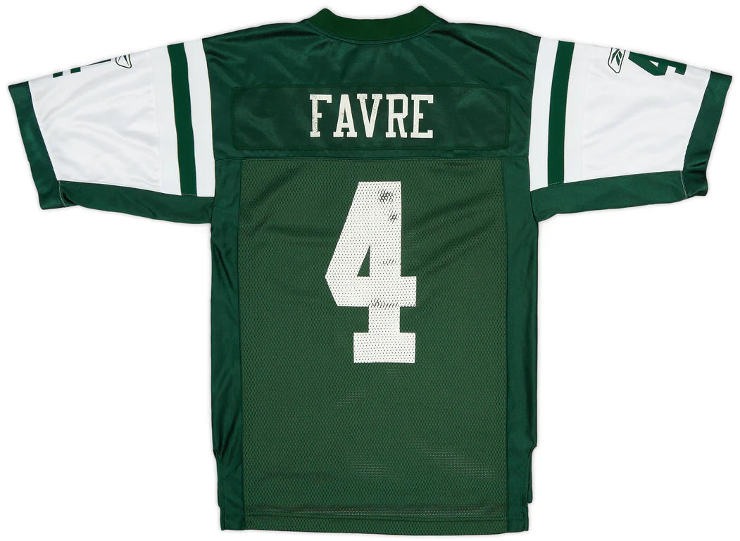 Brett Favre New York Jets Official NFL Reebok Jersey green