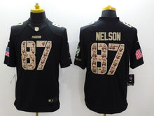 Jordy Nelson Green Bay Packers military salute to service Jersey Black