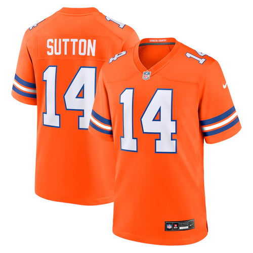 Courtland Sutton Denver Broncos NFL Jersey Nike  Orange retro