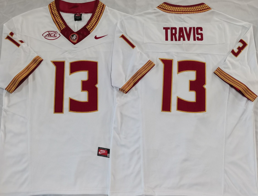 Jordan Travis Florida State Seminoles Official NCAA Jersey NIKE white