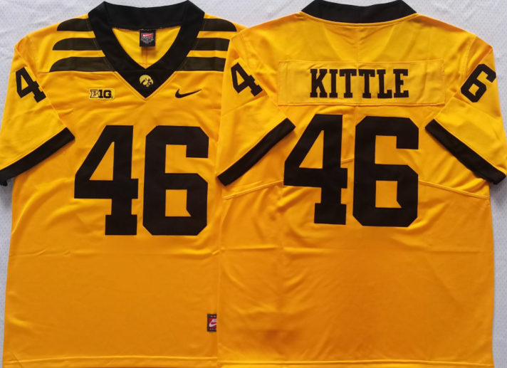 George Kittle Iowa Hawkeyes Jersey Nike yellow
