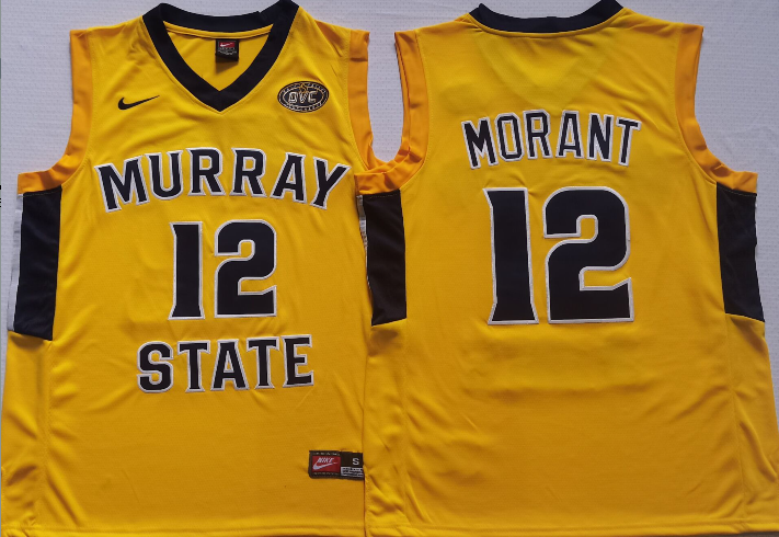 JA Morant Murray State Jersey NIKE yellow